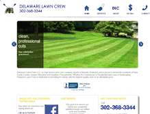 Tablet Screenshot of delawarelawncrew.com
